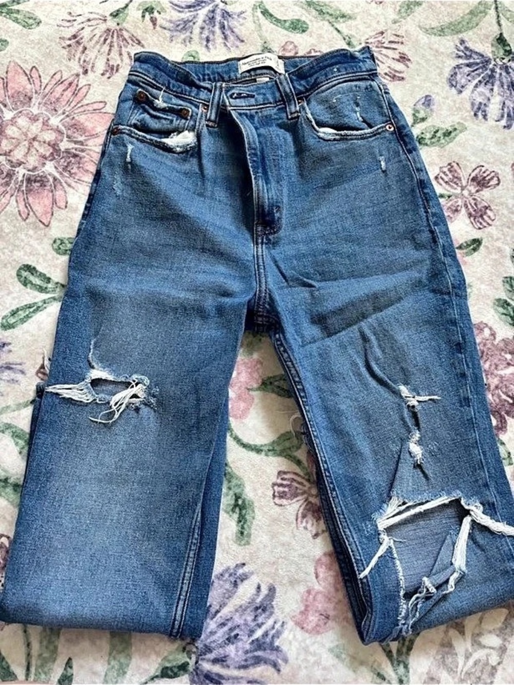 Abercrombie The Ankle Straight High Rise Jean-27S